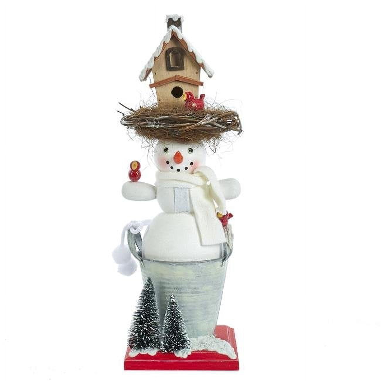 Kurt Adler 15.5-Inch Hollywood™ Snowman Birdhouse Hat Nutcracker ...