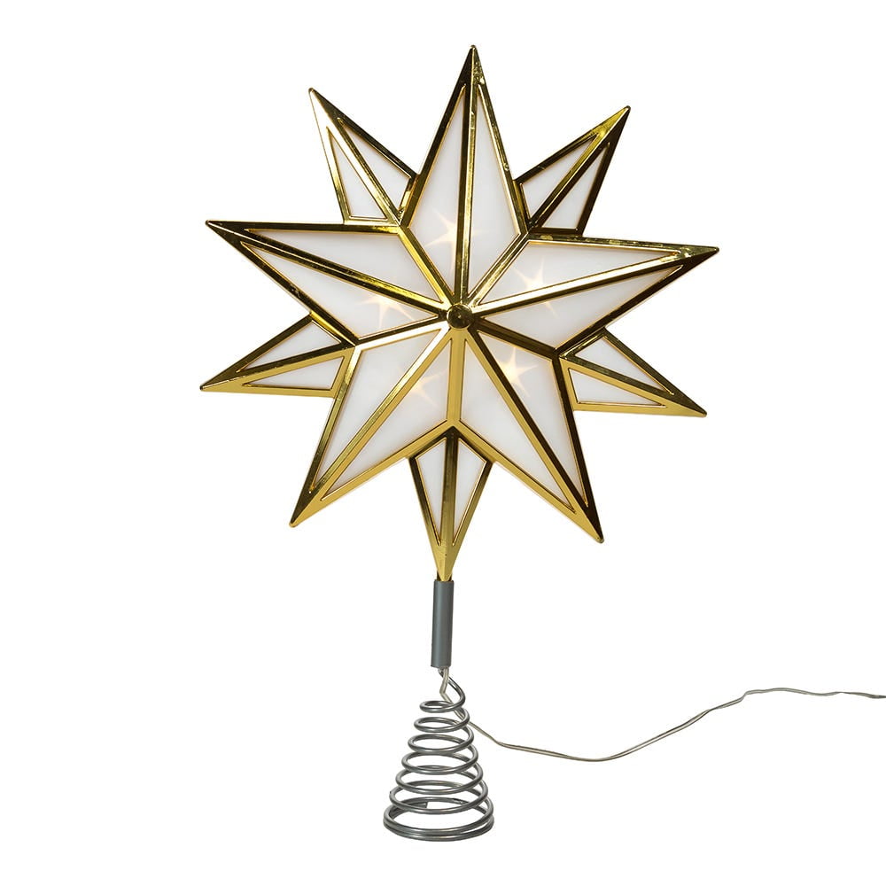Elegant 15-Inch Red and White Angel Tree Topper