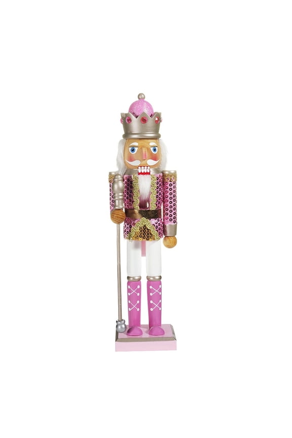 Kurt Adler 15-Inch Pink Nutcracker