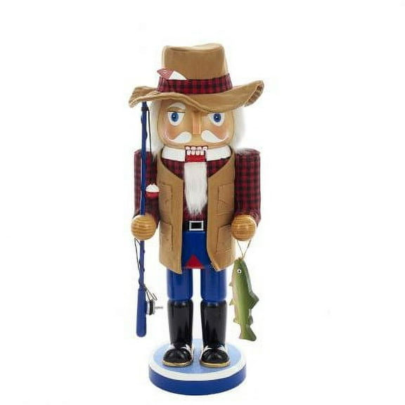 Kurt Adler 15-Inch Wooden Fisherman Nutcracker