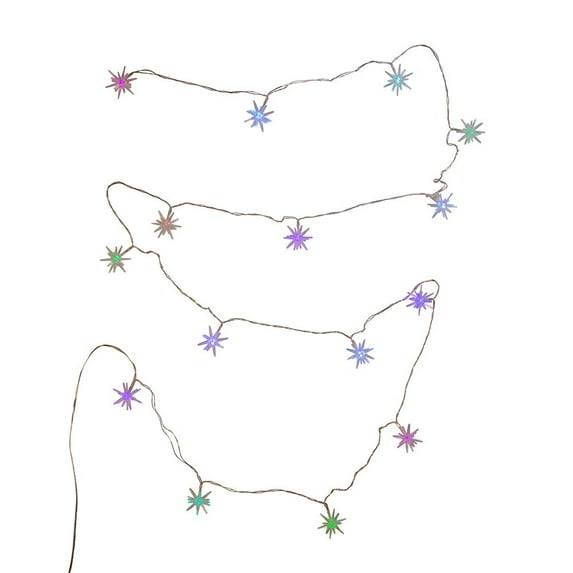 Kurt Adler 15-Light Starburst with RGB LED String Light Set