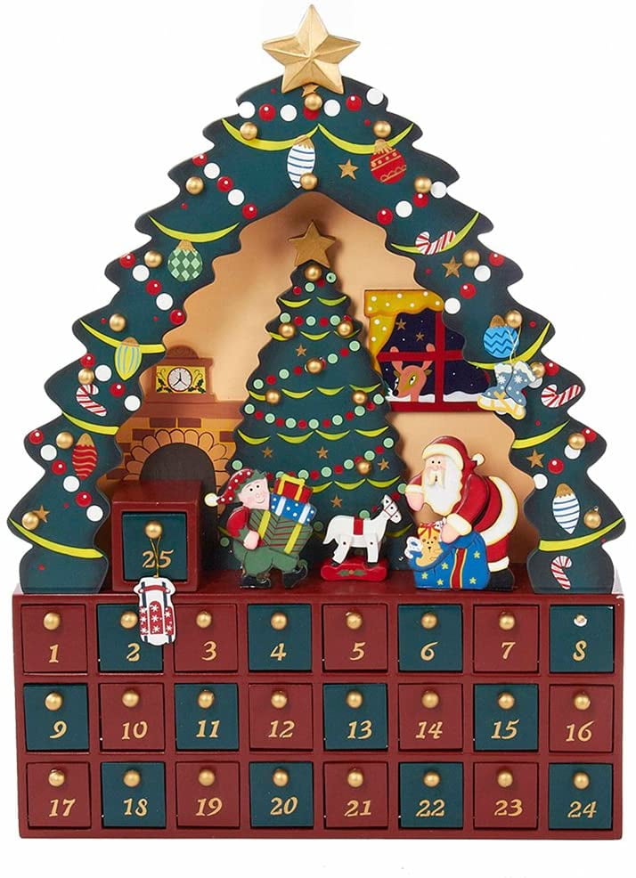 Kurt Adler 16Inch Christmas Tree 24Piece Advent Calendar