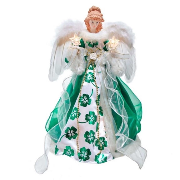Kurt Adler 16-Inch UL 10-Light Irish Angel