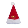 thumbnail image 1 of Kurt Adler 16-Inch Superman™ Santa Hat – Superhero Holiday Décor & Costume Accessory, 1 of 4