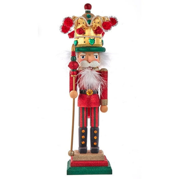 Kurt Adler 17.5-Inch Hollywood Mardi Gras King Nutcracker