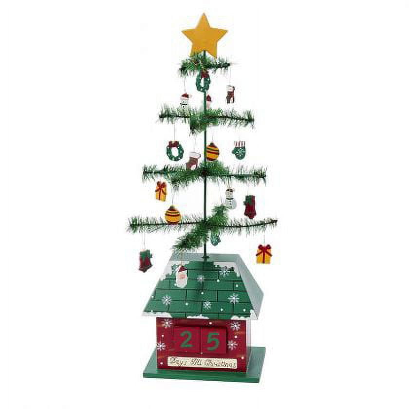 Kurt Adler 17Inch Christmas Tree Calendar with Ornaments