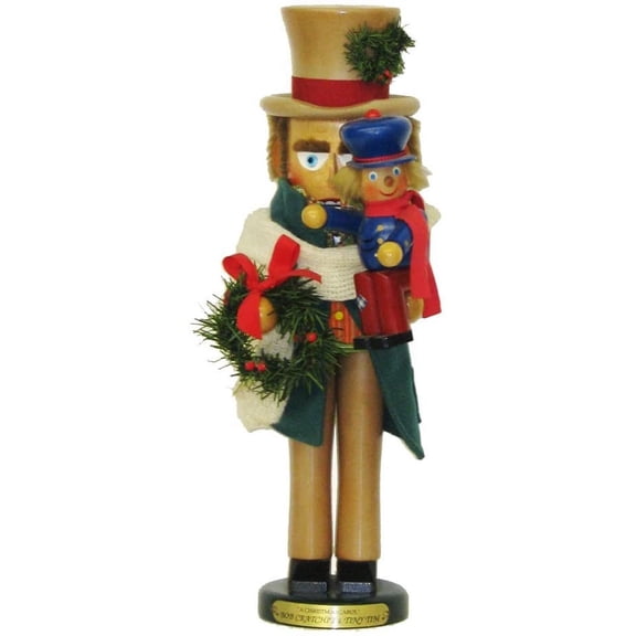 Kurt Adler 17-Inch Limited Edition Steinbach Bob Cratchit with Tiny Tim Nutcracker