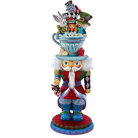 Kurt Adler 18" Hollywood Nutcrackers Alice Teacup Hat Nutcracker