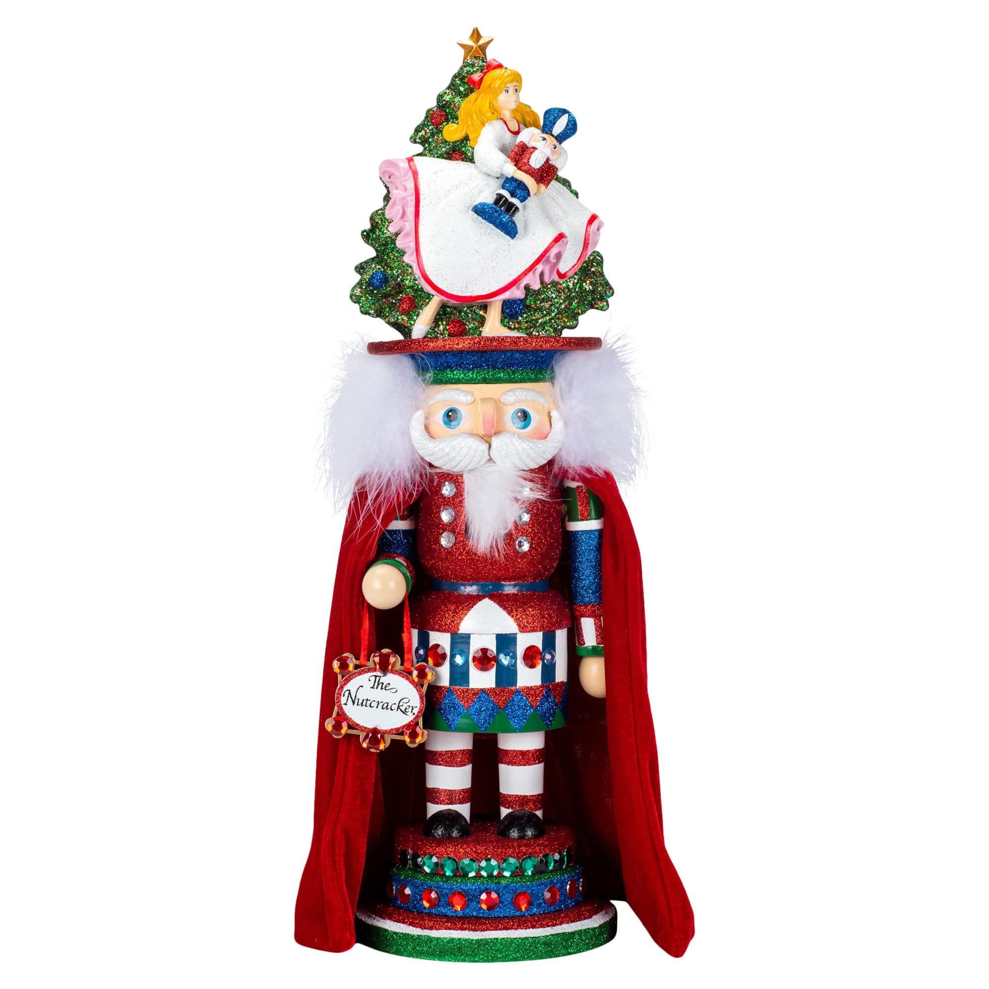 18-Inch Red and Green Hollywood Clara Hat Nutcracker