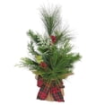 thumbnail image 1 of Kurt Adler 18-Inch Berries and Plaid Ribbon Green Tree, 1 of 4