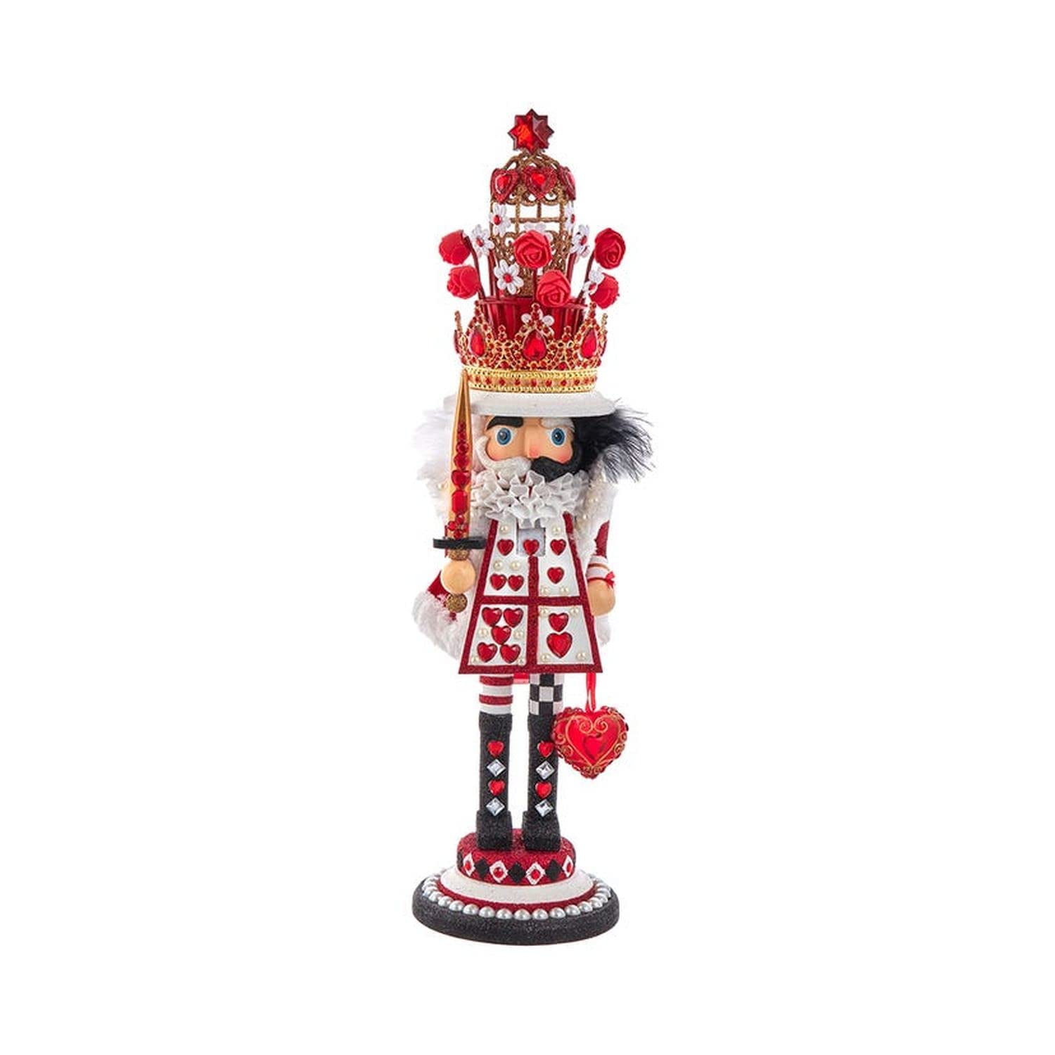 Kurt Adler Hollywood King of Hearts Nutcracker