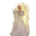 thumbnail image 1 of Kurt Adler 18-inch White and Silver Fiber-Optic LED Angel Treetop, 1 of 7