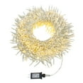 thumbnail image 1 of Kurt Adler 2000-Count Warm White LED Cluster Christmas Garland with Lights, 46 ft White Wire, 1 of 5