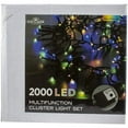 thumbnail image 1 of Kurt Adler 2000-Light 65-Foot Cluster Garland with Multi-Color LED Lights, 1 of 4