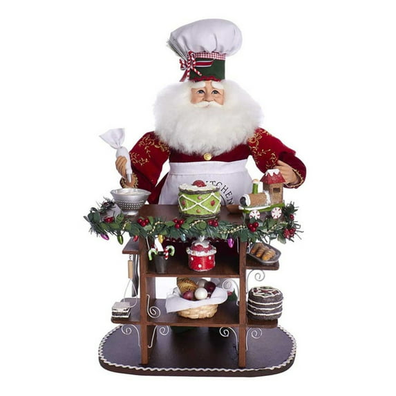 Kurt Adler 21.5 Inch Chef Santa Tablepiece
