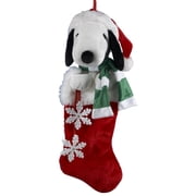 Kurt S. Adler noopy Plush Head Stocking with Snowflake Dangles, 21-Inch