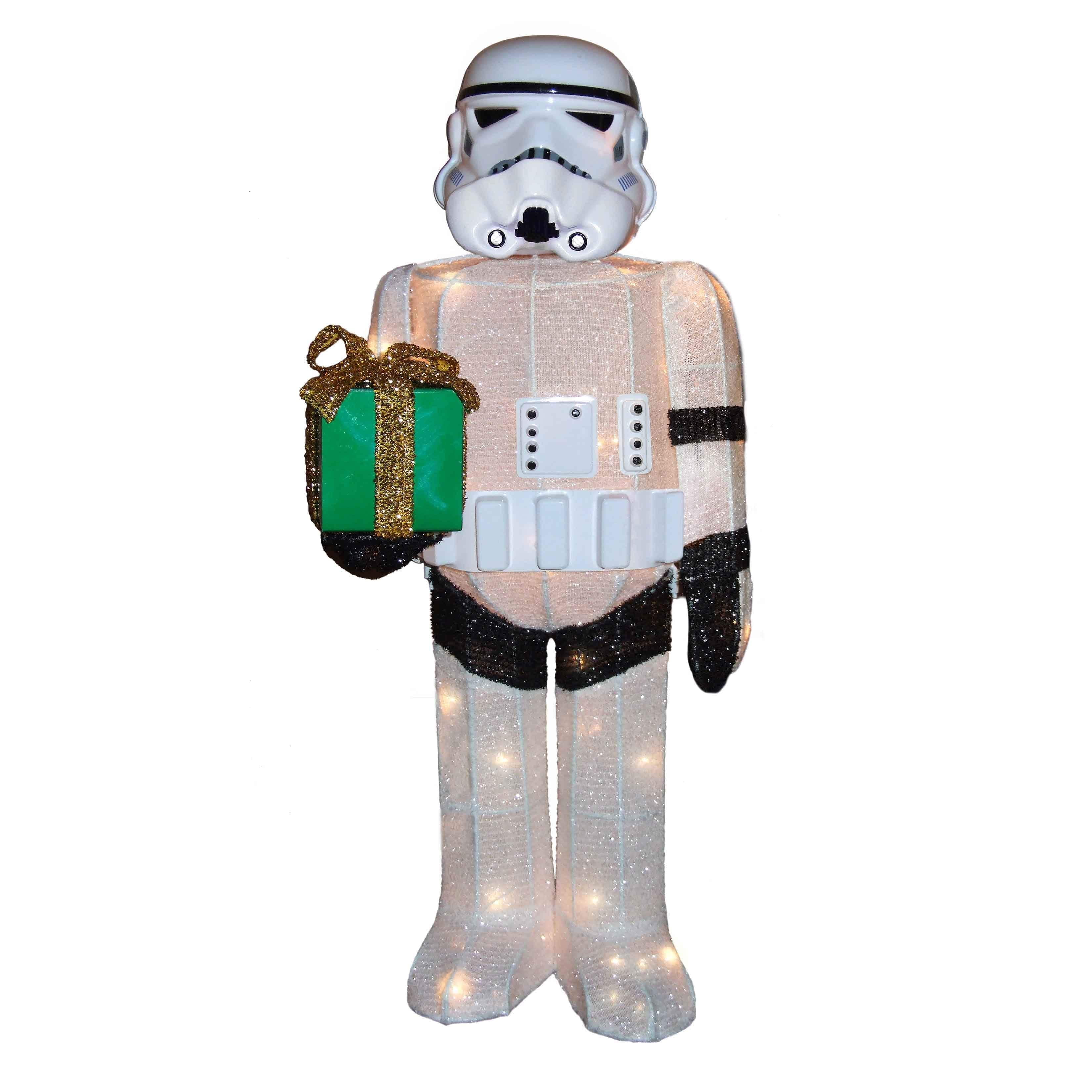 Kurt Adler 28" Star Wars Stormtrooper Light-Up Tinsel Lawn Décor