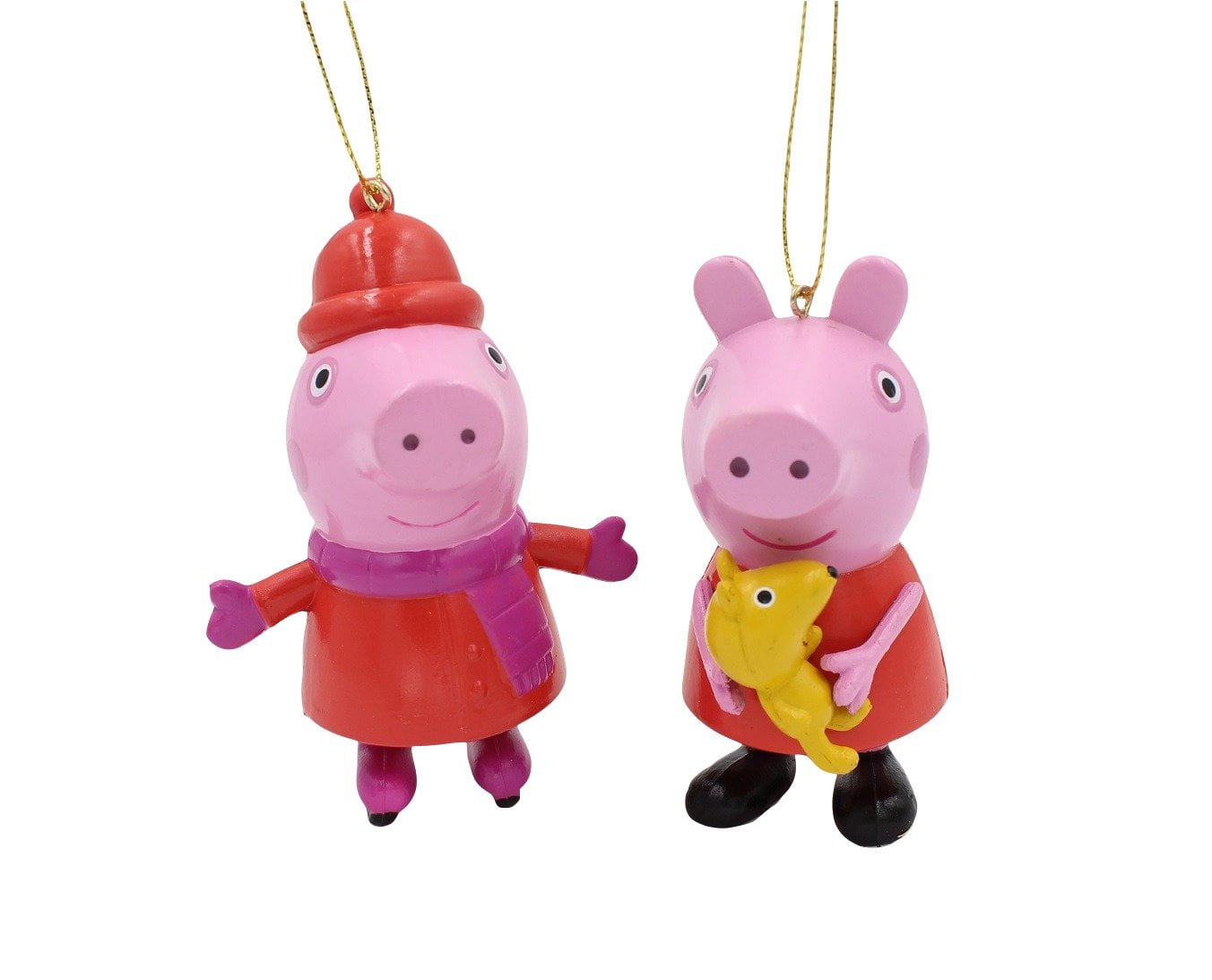 KURT S. ADLER Kurt Adler 3.5-4" Peppa Pig Blow Mold Christmas Ornament 2 Assorted