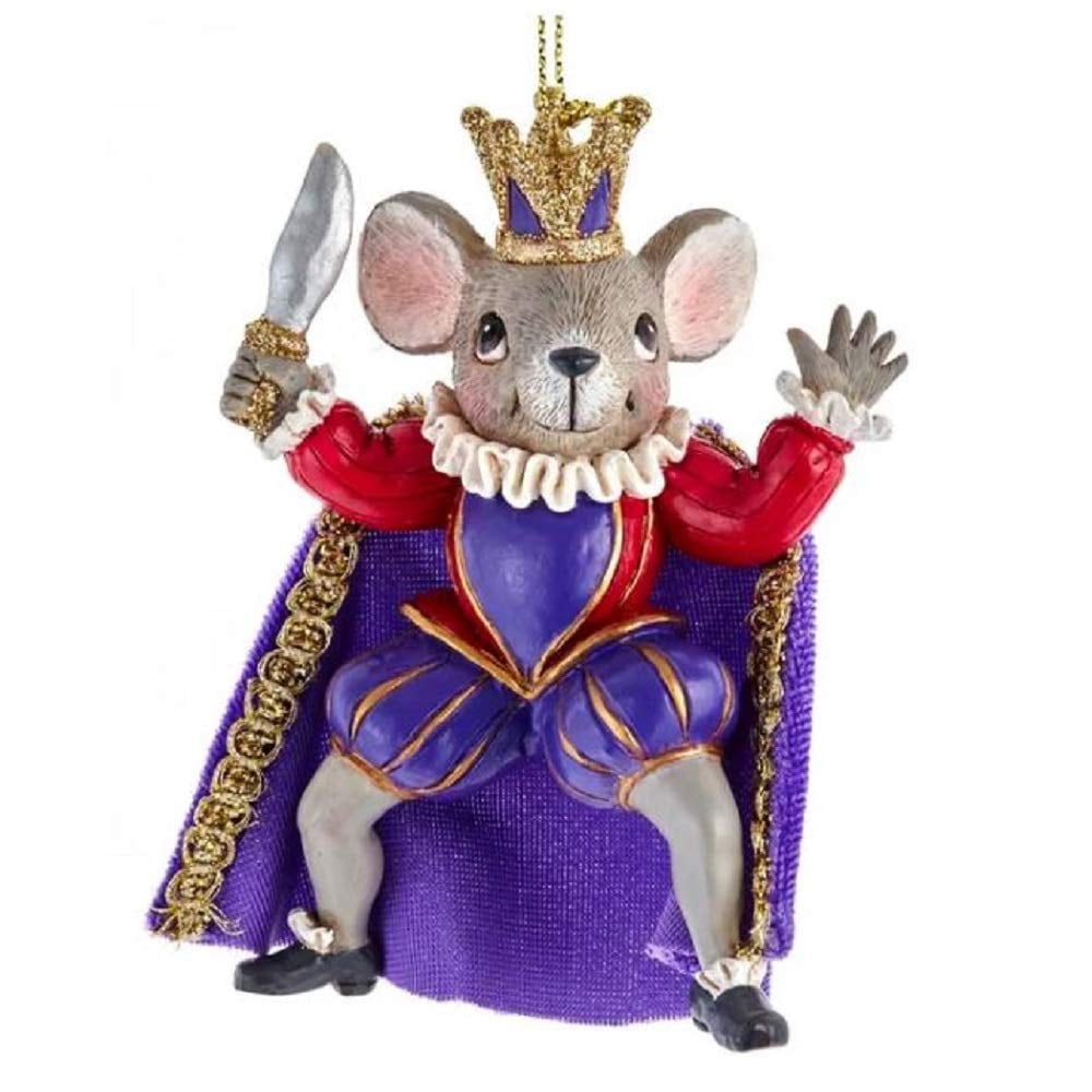 Kurt Adler 10" Mickey Mouse Nutcracker - Disney Christmas Decor, Red & Green Santa Outfit