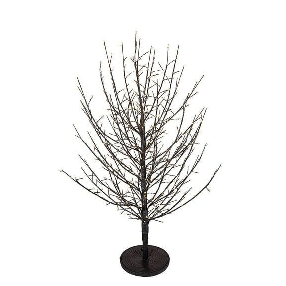 Kurt Adler 3-Foot Dark Brown Twig Tree with 500 Warm White Cluster Lights - 3'