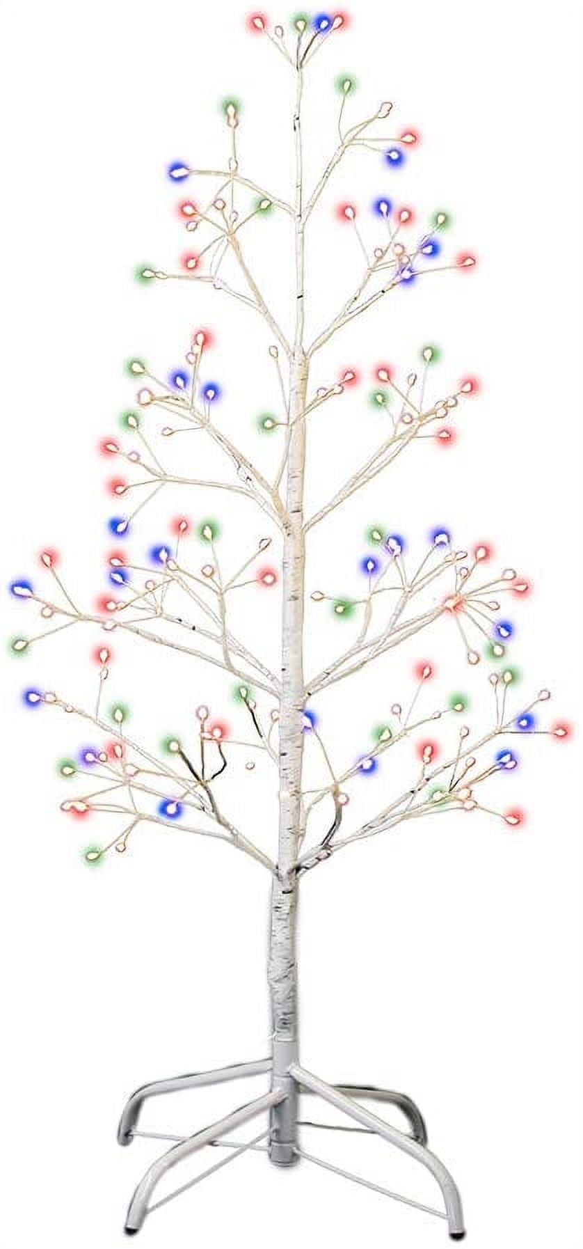 Kurt Adler 3-Foot White Birch Twig Tree with Multi-Color 8-Function Lights