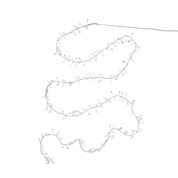 Kurt Adler 300-Light Cluster Garland with RGB LED Lights