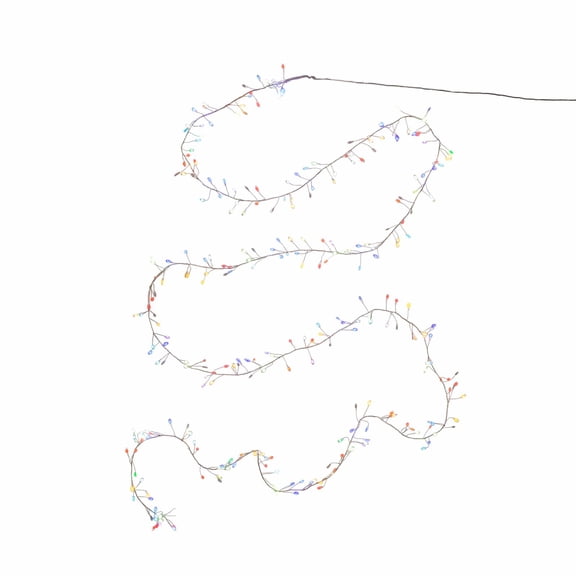 Kurt Adler 300-Light Cluster Garland with RGB LED Lights