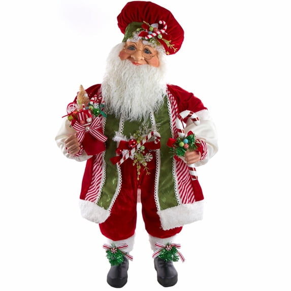 Kurt Adler 36-Inch Kringle Klaus Red and Green Elf with Candy