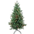 thumbnail image 1 of Kurt Adler 4.5-Foot Pre-Lit Multi-Color Incandescent Jackson Pine Tree, 1 of 4