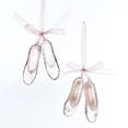 thumbnail image 1 of Kurt Adler 4" Pink Ballet Shoes Christmas Ornament – 2-Pack Acrylic Holiday Décor, 1 of 1