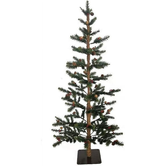 Kurt Adler 4-Foot Pine Tree With Pinecones and Berries