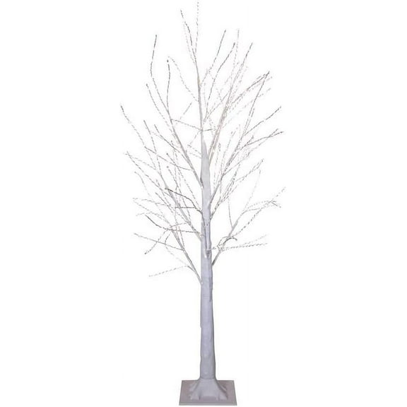 Kurt Adler 4-Foot Winter white Twig Tree with 500 Warm White Lights