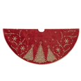 thumbnail image 1 of Kurt Adler 48-Inch Burgundy and Gold Christmas Tree Damask Tree Skirt, 1 of 1