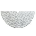 thumbnail image 1 of Kurt Adler 48-Inch White Tree Skirt with Snowflake Border, 1 of 4