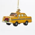 thumbnail image 1 of Kurt Adler 5.5" Noble Gems Glass Taxi W/Santa Ornament, 1 of 1