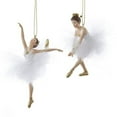 thumbnail image 1 of Kurt Adler 5.5" White/Gold Ballerina Ornaments 2 Assorted, 1 of 1