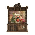 thumbnail image 1 of Kurt Adler 5.84-Inch Battery Operated Lighted Santa Fireplace Water Lantern House, 1 of 8