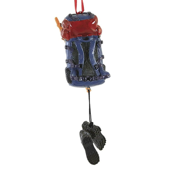 Kurt Adler 5" Full Round Resin Hiking Ornament