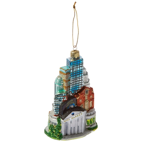 Kurt Adler 5-Inch Glass Boston Cityscape Ornament