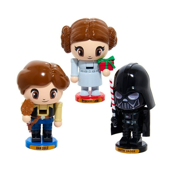 Star Wars SW6251SET 5 in. Han Solo Princess Leia & Darth Vader Chubby Nutcracker - 3 Piece