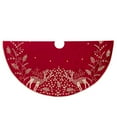 thumbnail image 1 of Kurt Adler 50-Inch Reindeer Hand Embroidered Tree Skirt, 1 of 1