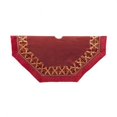 thumbnail image 1 of Kurt Adler 54-Inch Burgundy Patchwork Tree Skirt, 1 of 2