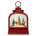 thumbnail image 1 of Kurt Adler 6.5-Inch Battery Operated USB LED Lighted Santa on Sleigh Lantern with Spinning Glitter Water, 1 of 6