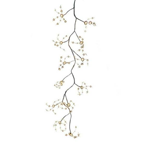 Kurt Adler 6-Foot Brown Bark Warm White Fairy Lights Garland