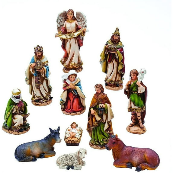Kurt Adler 6-Inch Nativity Set with 11 Figures
