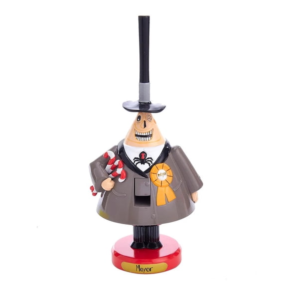 KSA 8.5" Brown and Red Disney The Nightmare Before Christmas Mayor Nutcracker