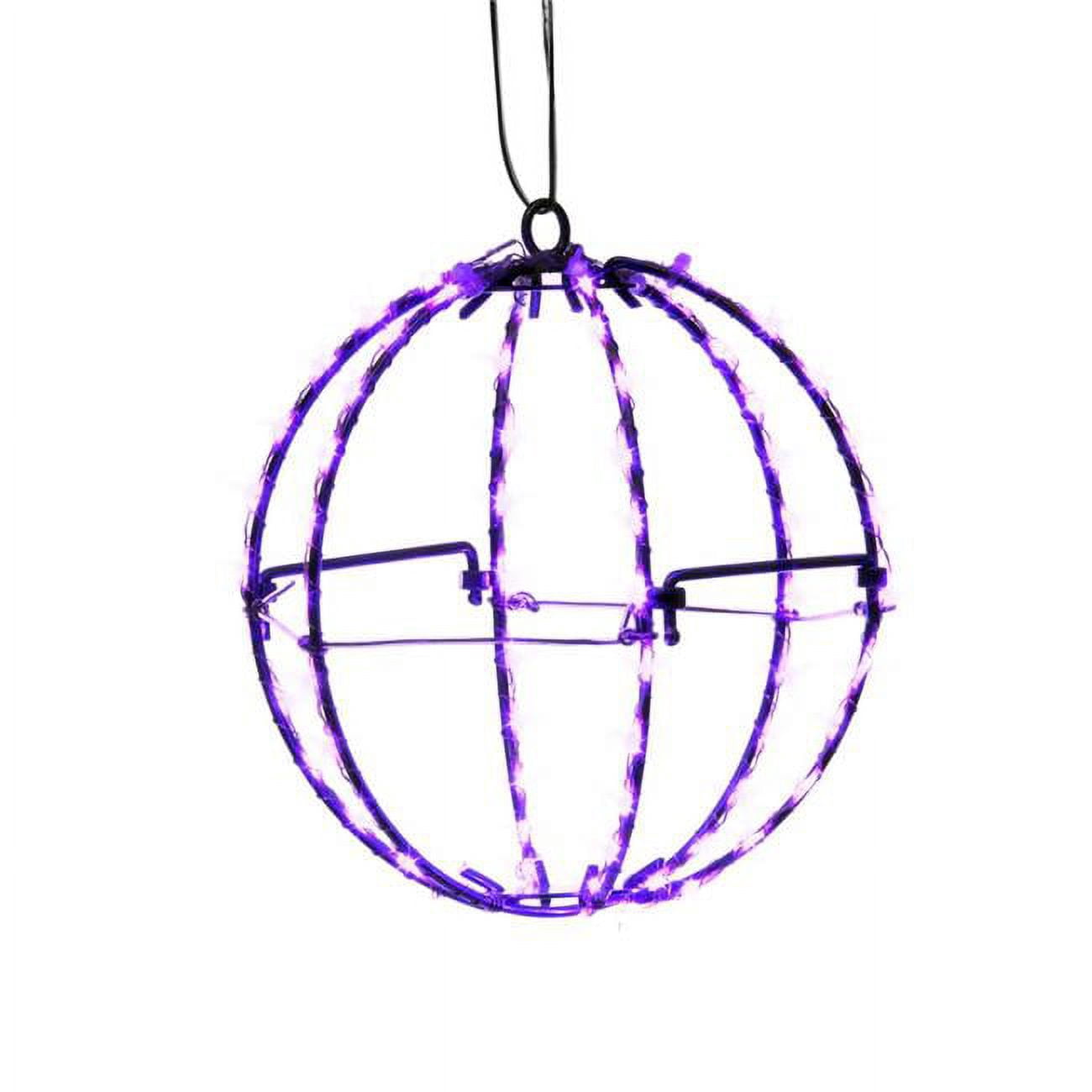 Kurt Adler 6-Inch Purple LED Foldable Metal Sphere - Walmart.com