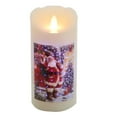 thumbnail image 1 of Kurt Adler 7-Inch Battery-Operated Fiberoptic LED Santa Wax Candle, 1 of 4
