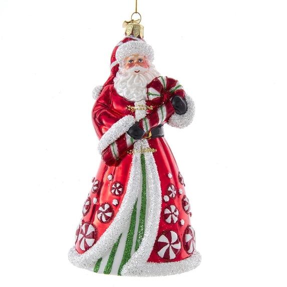Kurt Adler 7-Inch Bellisimo Santa with Peppermint Candy