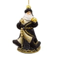thumbnail image 1 of Kurt Adler 7-Inch Bellissimo Glass Santa In Midnight Black Ornament, 1 of 4
